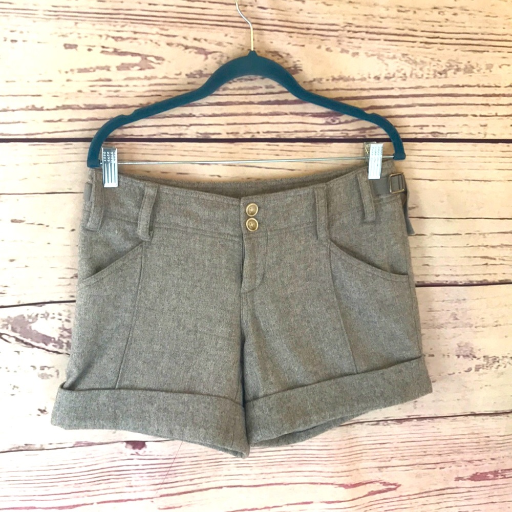 2/$14 Anthropologie Hei Hei wool blend shorts w/lining